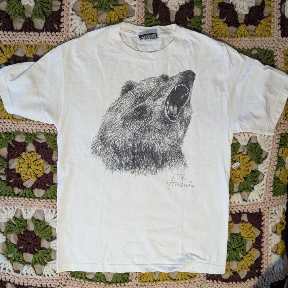 The Hundreds T-Shirt Medium Grizzly Bear Sketch Streetwear Skater